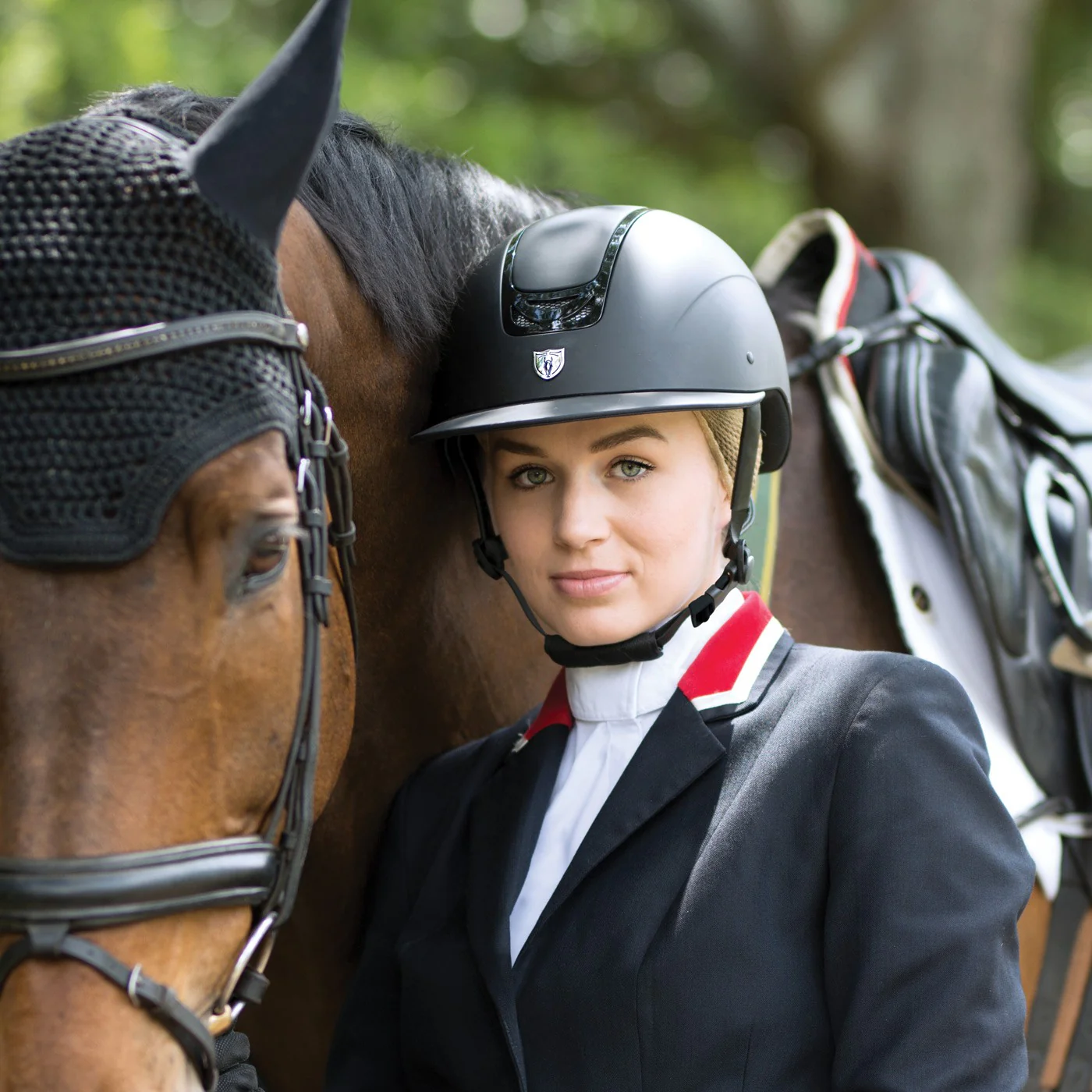 Tipperary Royal Wide Brim Helmet - Black Gloss Trim - Image 6